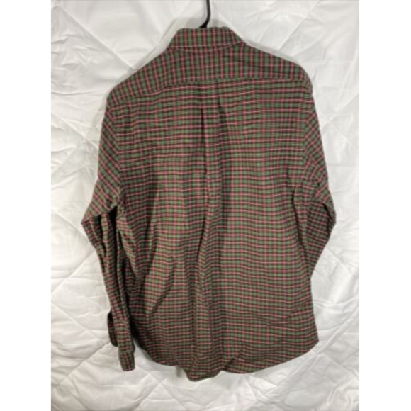 Ralph Lauren Shirt Mens Medium Long Sleeve Red Plaid Custom Fit Button Down - Picture 3 of 4